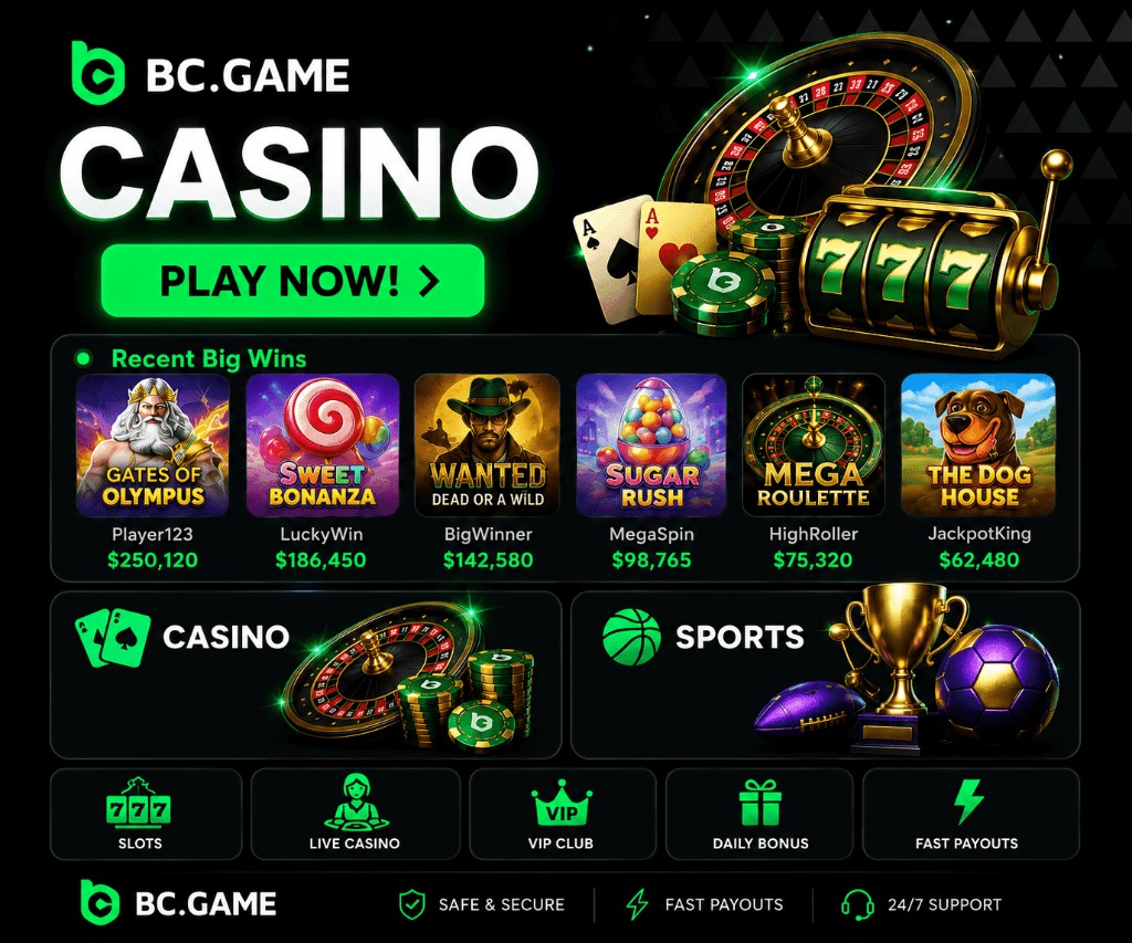 Casino games - roulette, slots, poker chips